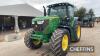 John Deere 6155R Tractor c/w 50k, Auto Quad, tls & cab suspension, electric joystick, sun roof, 4 E-scvs, vendor to supply registration documents Hours: approx 5380 Reg. No. PJ67 DSU - 3