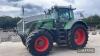 Fendt 828 Tractor c/w 65kph, front linkage, 2 front valves, LED work lights, 4 rear valves, Isobus, GPS ready, 710/70 R42 & 600/70 R30 BKT tyres, Trimble CFX 750 guidance Hours: approx 6570 Reg. No. FX65 CFP Ser. No. 836233459 - 6