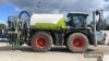 Claas Xerion 3800 Tractor c/w front & rear mounted tanks, 12m booms, blade, box of manuals in office Hours: approx 14500 Reg. No. AV63 GBF Ser. No. 78101669 - 18