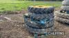 Set 4no. JOhn Deere wheels and tyres