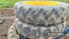 Set 4no. John Deere wheels and tyres - 2