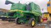 2012 JOHN DEERE T560 Hillmaster straw walker COMBINE HARVESTER Fitted 2011 JD622R 22ft cut header, Greenstar ready, straw chopper/spreader and OSR side knife on Goodyear 650/75R32 front and Goodyear 480/80R26 rear wheels and tyres Reg. No. GN12 LLT Seria - 11