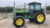 John Deere 3050 Tractor c/w recent new brakes and clutch. Been on farm since new Hours: 11,000 Approx Reg. No. G759 TKO Ser. No. 692075 - 6