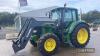 John Deere 6320 Tractor c/w Quicke Q45 loader Reg. No. PN07 HBR Ser. No. L06320K501881 - 6