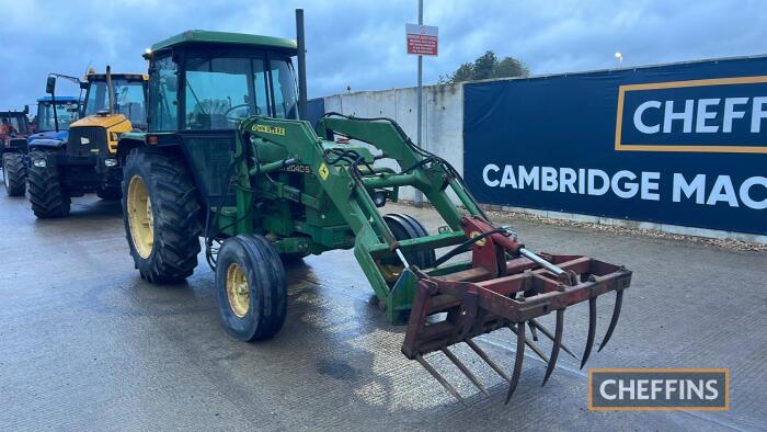 John Deere 2040S Tractor c/w loader Reg. No. A842 CCD Ser. No. 490646