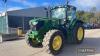 John Deere 6155R Tractor c/w 50k, command arm, front & cab suspension, 3 x escc, autotrac ready, screen in office Reg. No. AO16 CNJ - 6