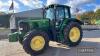 2006 John Deere 6920 Tractor c/w 40kph, Power Quad, straight from farm, registration document to be supplied by the vendor Hours: approx 4500 Reg. No. AU06 FKP Ser. No. LO6920G497809 - 6