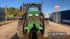 John Deere 6145R Tractor c/w 50kph, Auto Quad, suspended cab, 3 mechanical rear valves, air trailer brakes, Greenstar & IsoBus ready, front linkage, 460/85 R38 & 380/85 R28 Hours: approx 7800 Reg. No. WK67 NJJ - 2