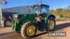 John Deere 6145R Tractor c/w 50kph, Auto Quad, suspended cab, 3 mechanical rear valves, air trailer brakes, Greenstar & IsoBus ready, front linkage, 460/85 R38 & 380/85 R28 Hours: approx 7800 Reg. No. WK67 NJJ - 3