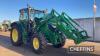 2018 John Deere 6130R Tractor c/w 50kph, Auto Quad, tls front suspension, front linkage, JD 633 front loader, select edition Hours: approx 4200 - 16