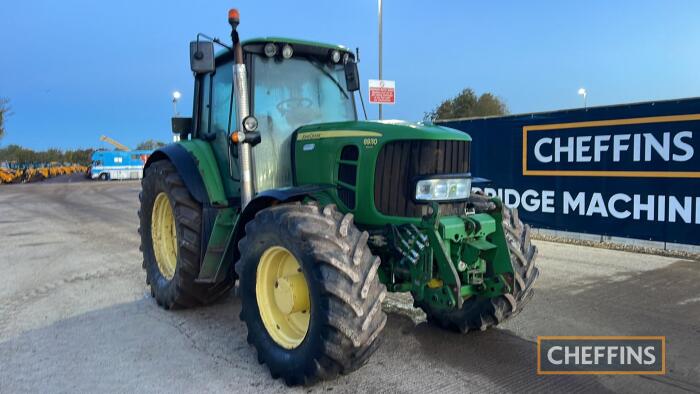 2010 John Deere 6930 Tractor c/w 50k, front linkage & pto, tls & cab suspension, air brakes Ser. No. LO6930R634959