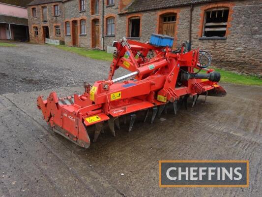 2013 Kuhn HR4004DR mounted hydraulic folding power harrow, 4m with rear mounting linkage Serial No. CO111