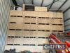 Wooden ventilation wall with welvent louvers. For sale by private treaty. Please contact the auctioneers.