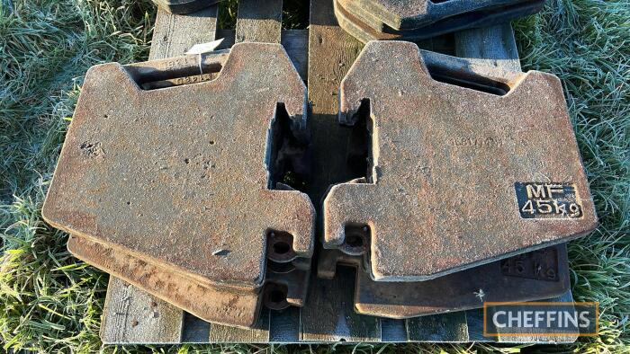 6no. Massey Ferguson 45kg front weights