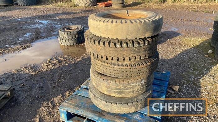 5no. Rims & Tyres including 750-16 UNRESERVED LOT