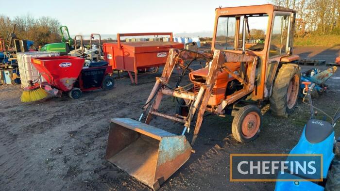 1980 Kubota L225 Diesel Compact Tractor Orange part V5 & manual in office Reg. No. GRU 460V