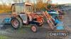 1980 Kubota L225 Diesel Compact Tractor Orange part V5 & manual in office Reg. No. GRU 460V - 4