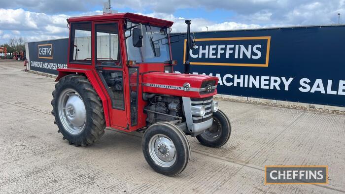 1975 MASSEY FERGUSON 135 3cylinder diesel TRACTOR Serial No. 460383 Fitted with cab and PUH **NO VAT*