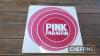 Pink Paraffin single sided aluminium sign, 16x16ins