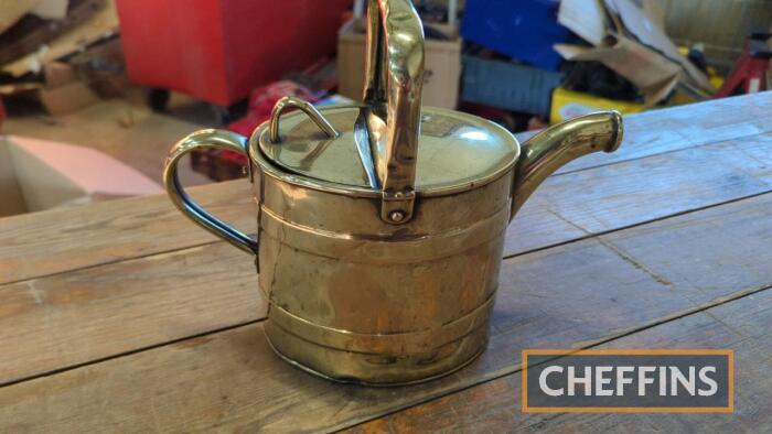 Brass barge watering can