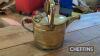 Brass barge watering can