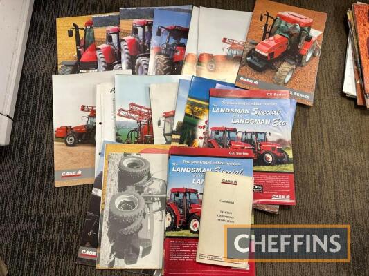 Case IH, a qty of agricultural tractor and machinery range brochures, technical sheets etc, to inc. 7250 Pro