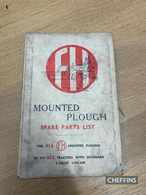 Fisher Humphries plough manual