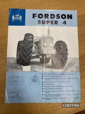 County Fordson Super 4 tractor brochure