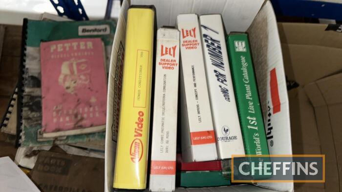 Qty agricultural VHS videos