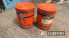 Vigzol, pair of 1lb grease tins