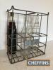 4no. Oil bottles together with Esso and McMullan crate