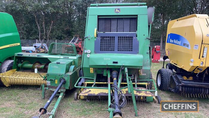 John Deere 592 Baler c/w control box in office