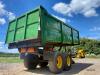 Salop 12ton Twin Axle Twin Ram Trailer c/w hydraulic back door, oil brakes, LED lights, grain tight - 2