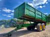 Salop 12ton Twin Axle Twin Ram Trailer c/w hydraulic back door, oil brakes, LED lights, grain tight - 4