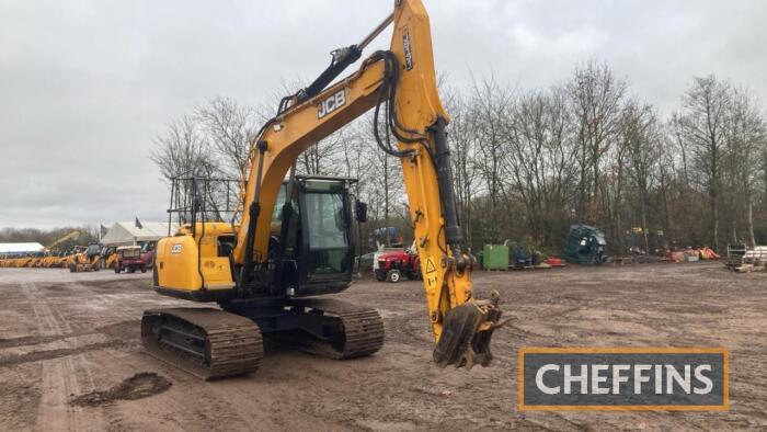 2016 JCB JS131 Excavator c/w rotation & hammer lines Ser. No. 2441983