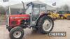 1993 Massey Ferguson 390 2wd Tractor 12/12 shuttle, low profile cab, registration documents in office Reg. No. L877 SAC Ser. No. B47228 - 6