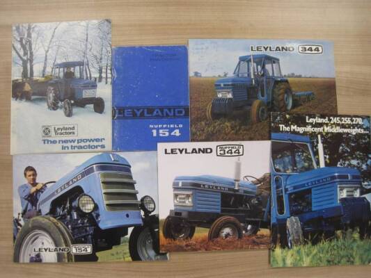 Leyland 154, 344, 245 etc various brochures t/w 154 handbook (6)