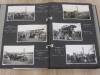 Photograph album compiled by Ken Ellwood featuring over 100 post card size images mainly from working days. Most of the images are of showmans engines