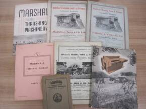 Marshall Thrashing machine brochures and illustrated parts lists (7)