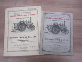 Marshall Duplicate Wearing Parts and Fittings for Traction Engines, publication nos 1445 and 1110 (2)