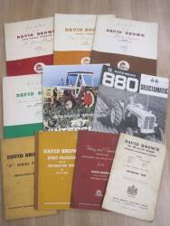 David Brown, parts lists, instructions etc for implements and tractors
