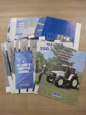 Lamborghini Tractors, a qty of brochures 1990s onwards (16)