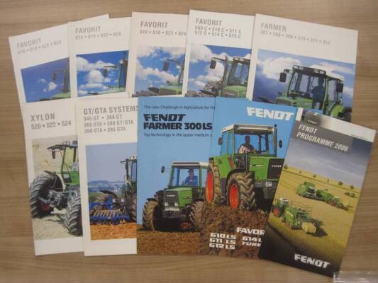 Fendt Tractors, a qty of brochures 1983 onwards (10)