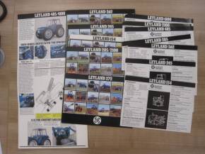 Leyland tractors, a qty of fold out brochures t/w flyers, 1970s (13)