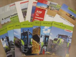 Claas combine and tractor brochures