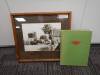 Late Victorian framed and glazed farmyard scene of haystack making t/w Borthwicks 1863-1963 century in the meat trade