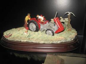 Country Artists model featuring Massey Ferguson 35X with Jack Russells