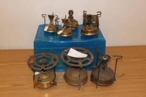 Collection of paraffin stoves to inc' Pri-mus