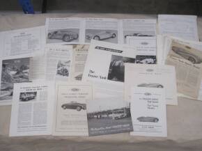 Frazer-Nash, a qty of brochures, flyers and cuttings 1948-58