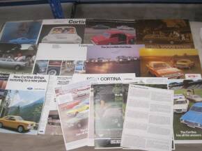 Ford Cortina, a range of brochures and flyers 1966 onwards